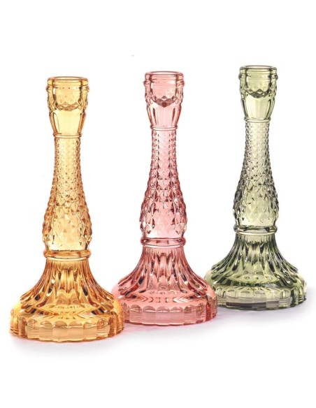  PORTAVELAS CANDELABRO PALO  D.3.5 H22 3 COL SURT