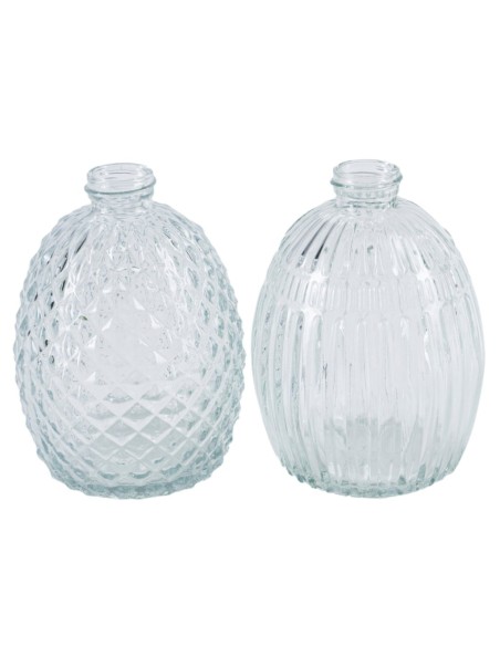 BOTELLA CRISTAL FACETADO 2 MIX DES D2.5 H12