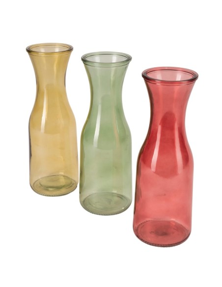 BOTTIGLIETTA VETRO BOCCA LARGA D8 H27 3 MIX COL