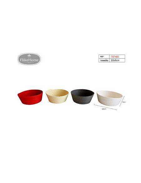 CESTA 22X9CM 4COL. DECOR.