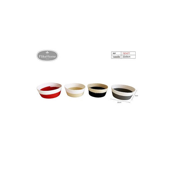 CESTA 22X9CM 4COL. DECOR. (7477)