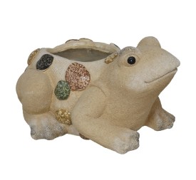 MACETERO RANA 33,5X25X17,5CM MAGNESIA