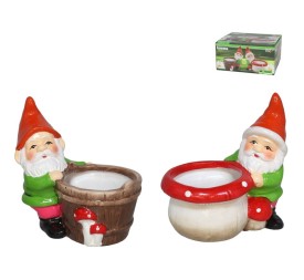 GNOMO RECOLECTOR PINTADO A MANO 11,8x7,5x11,7CM TE