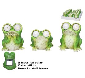 RANA SOLAR DECORADA 3 SRT 7,5X7,5X9,5 CM