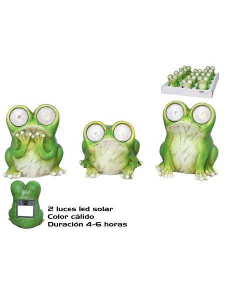 RANA SOLAR DECORADA 3 SRT 7,5X7,5X9,5 CM