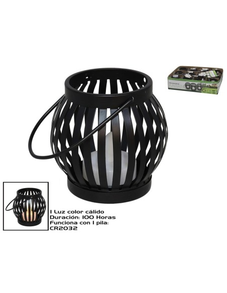 PORTAVELAS CON ASA KARAN 8,5X7 CM