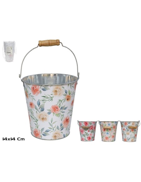 CUBO ZINCADO C/ ASA FLAVIO 3SRT 14X14CM