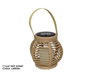 FAROL SOLAR OLIVER NATURAL 1LED PLS 15X15X15 CM