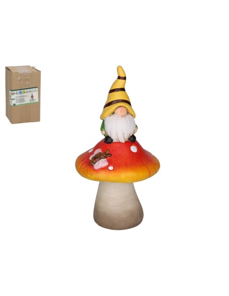 3.....................................SETA CON GNOMO DECORAO 18,7X10X10 CM