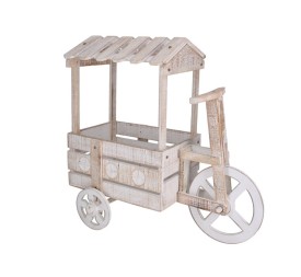 JARDINERA TRICICLO NATURAL 78X37X75 CM