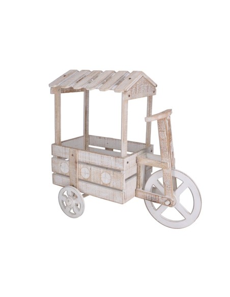 JARDINERA TRICICLO NATURAL 78X37X75 CM