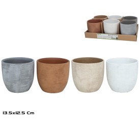 MACETRO SANSA 4 COLORES 13,5X13,5X12,5 CM