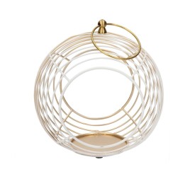 FAROL ALMA BLANCO/ORO 11X18X20 CM