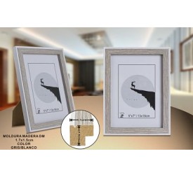 PORTAFOTO GRIS/BL DM-894 10X15CM(12/48)