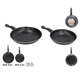 SET 2 SARTENES ACERO 20-24CM