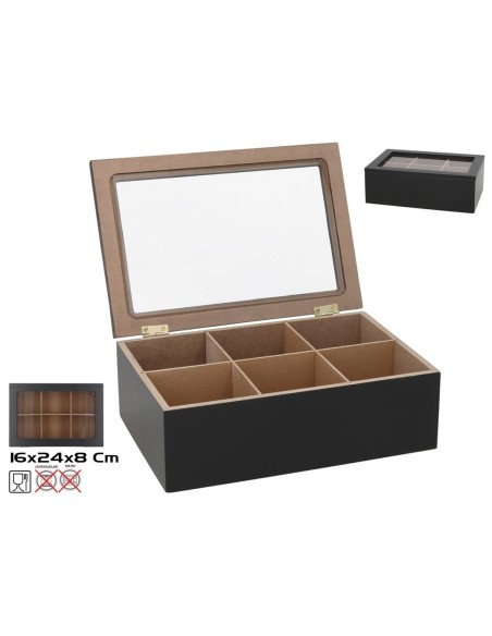 CAJA DE TE 24X16X8 CM CAJA DE TE 24X16X8 CM