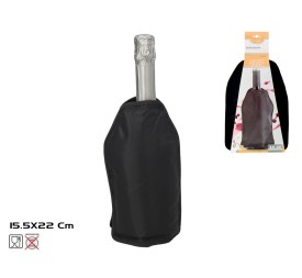 ENFRIADOR BOTELLAS NEGRO 15,5X22CM