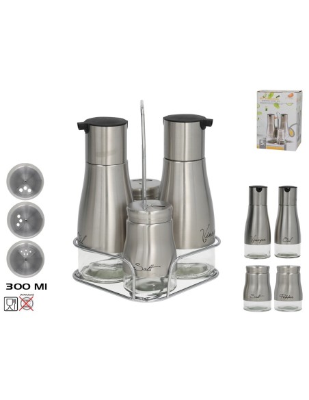 SET VINAGRERA/ACEITERA SUNNY 5PC  300ML/130ML