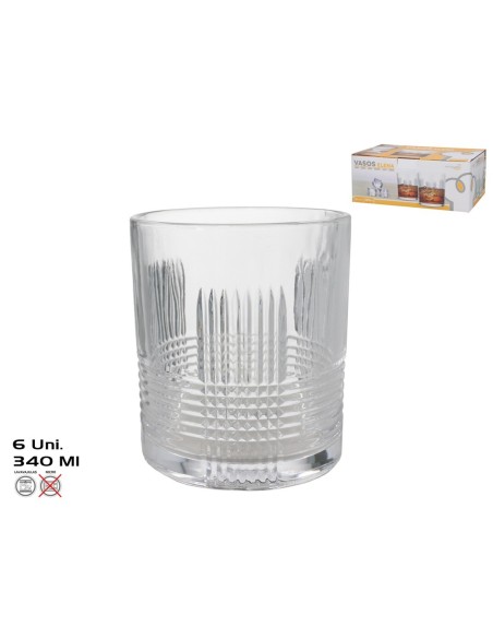 SET 6 VASOS ELENA 340ML