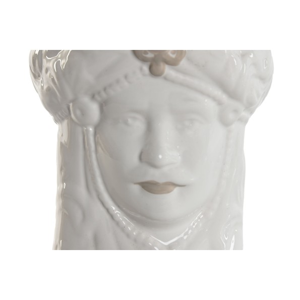 MACETERO PORCELANA 10X10X14,5 CABEZA SICILIANA 2 S