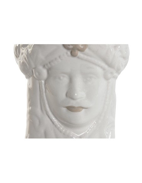 MACETERO PORCELANA 10X10X14,5 CABEZA SICILIANA 2 S