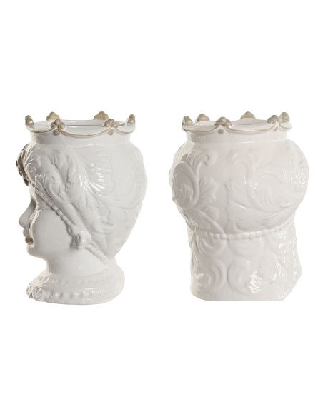 MACETERO PORCELANA 15X15X26,5 CABEZA SICILIANA 2 S