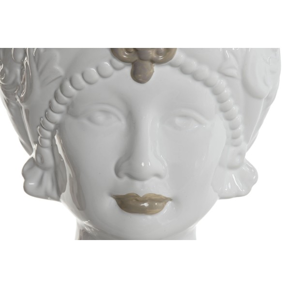MACETERO PORCELANA 15X15X26,5 CABEZA SICILIANA 2 S