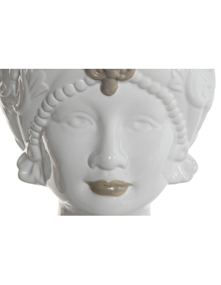 MACETERO PORCELANA 15X15X26,5 CABEZA SICILIANA 2 S