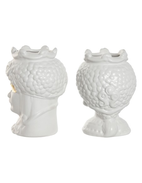 MACETERO PORCELANA 10X10X14 CABEZA SICILIANA 2 SUR