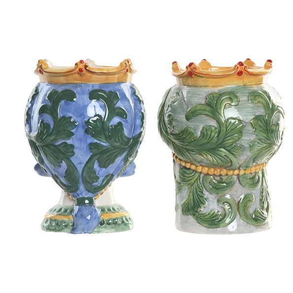MACETERO PORCELANA 15X15X26,5 CABEZA SICILIANA 2 S (9441)