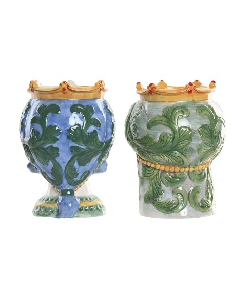 MACETERO PORCELANA 15X15X26,5 CABEZA SICILIANA 2 S (9441)
