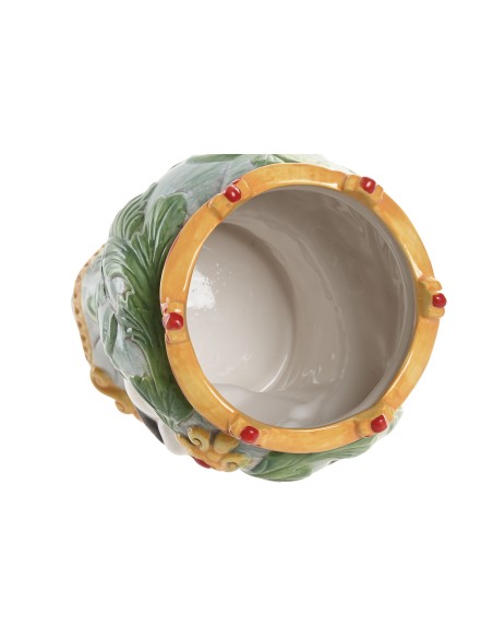 MACETERO PORCELANA 15X15X26,5 CABEZA SICILIANA 2 S (9441)