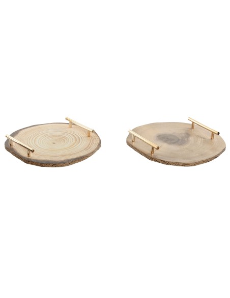 CENTRO MESA MDF METAL 30X30X4 TRONCO 2 SURT.