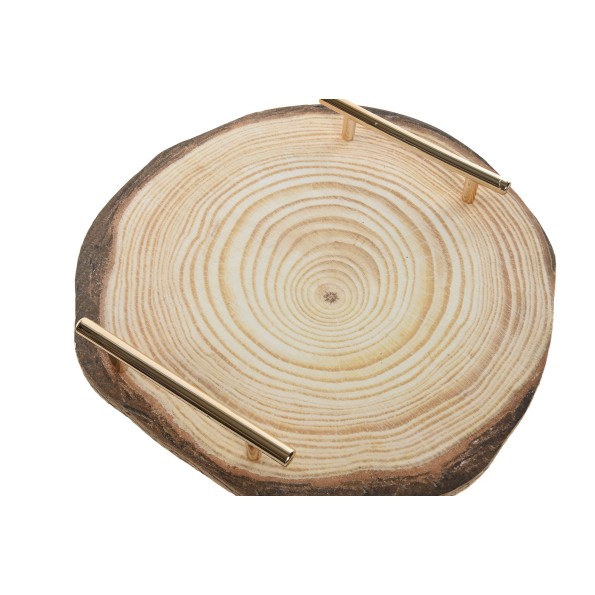 CENTRO MESA MDF METAL 30X30X4 TRONCO 2 SURT.