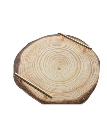 CENTRO MESA MDF METAL 30X30X4 TRONCO 2 SURT.