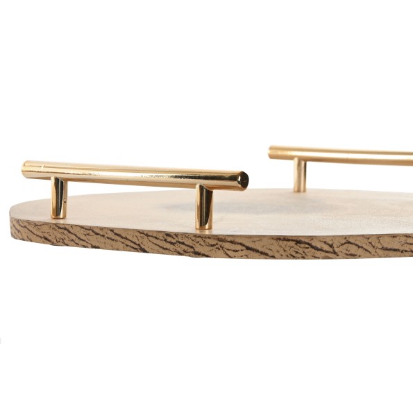 CENTRO MESA MDF METAL 30X30X4 TRONCO 2 SURT.