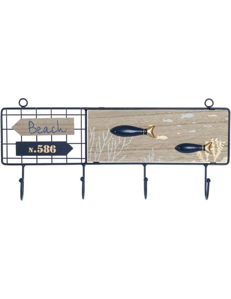 PERCHERO PARED MDF METAL 40X4,5X18 PEZ