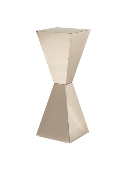 COLUMNA ESPEJO TRIANGULAR PLATA H80