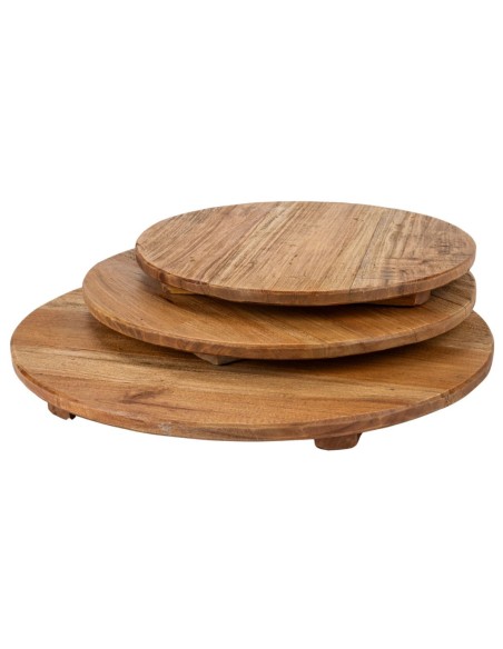 BANDEJAS REDONDAS DE MADERA S/3 P D35 H2 - GR D46 H2