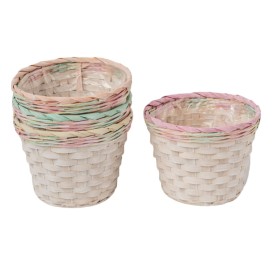 MACETERO BAMBU CENEFA COLOR PASTEL 4MIX COL D20 H16