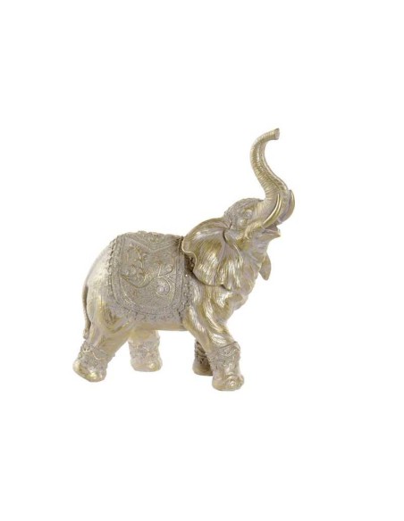 FIGURA RESINA 22X10X26 ELEFANTE DORADO