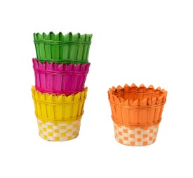 MACETERO BAMBU 4 MIX COL D16 H14