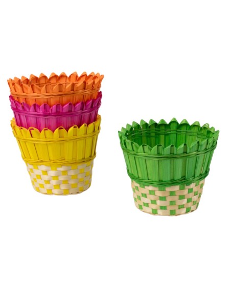 MACETERO BAMBU 4 MIX COL D20 H16