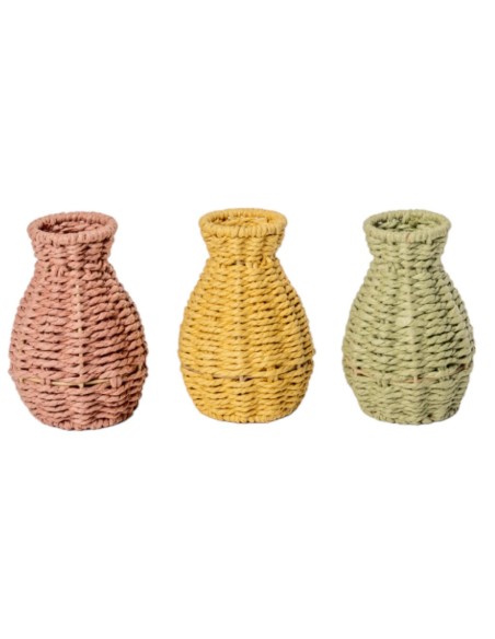 JARRON MIMBRE 3 MIX COL D6,5 H14,5