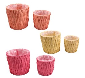 MACETERO SET2 REDONDO 3 COLOR SURT -18 H15-GR D24,5 H21