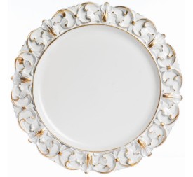 PLATO BARROCO BLANCO D.36