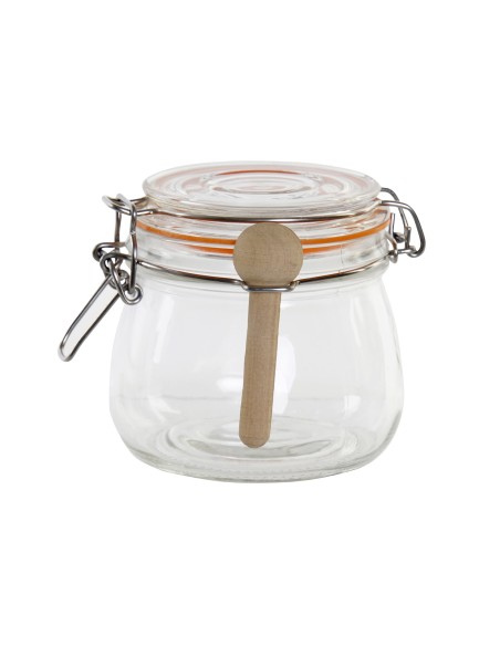 BOTE HERMETICO CRISTAL 12X14X10,5 450 CUCHARA