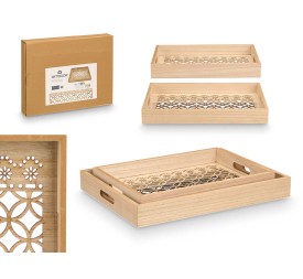 SET 2 BANDEJAS RECT CIRCULOS