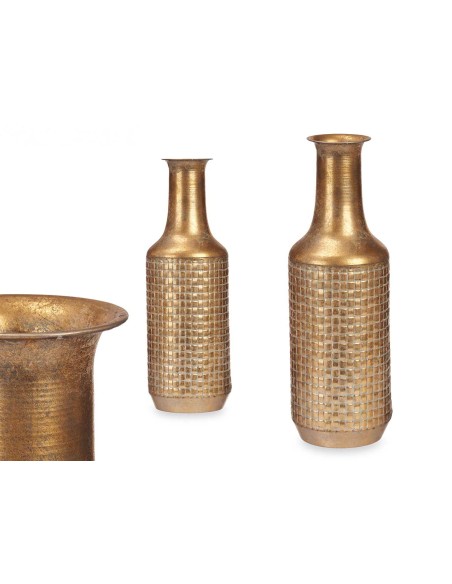 JARRON RELIEVE ALTO ORO ENVEJECIDO