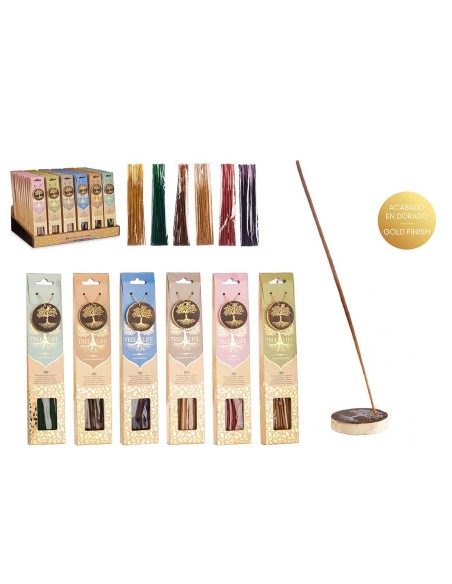 30 BARRAS INCIENSOS SOPORTE MADERA SURT 6